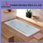 built-in cast iron bathtub